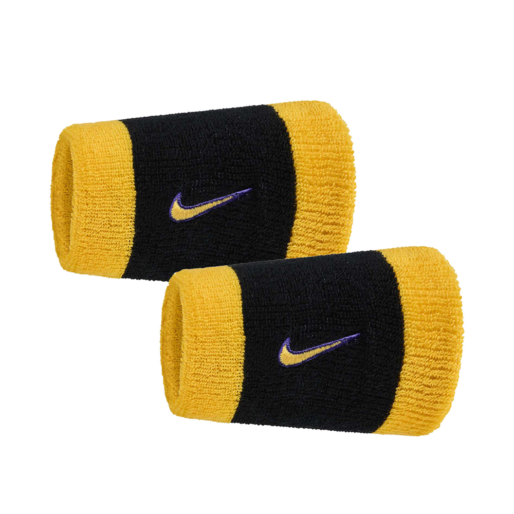 Swoosh Doublewide Wristbands.