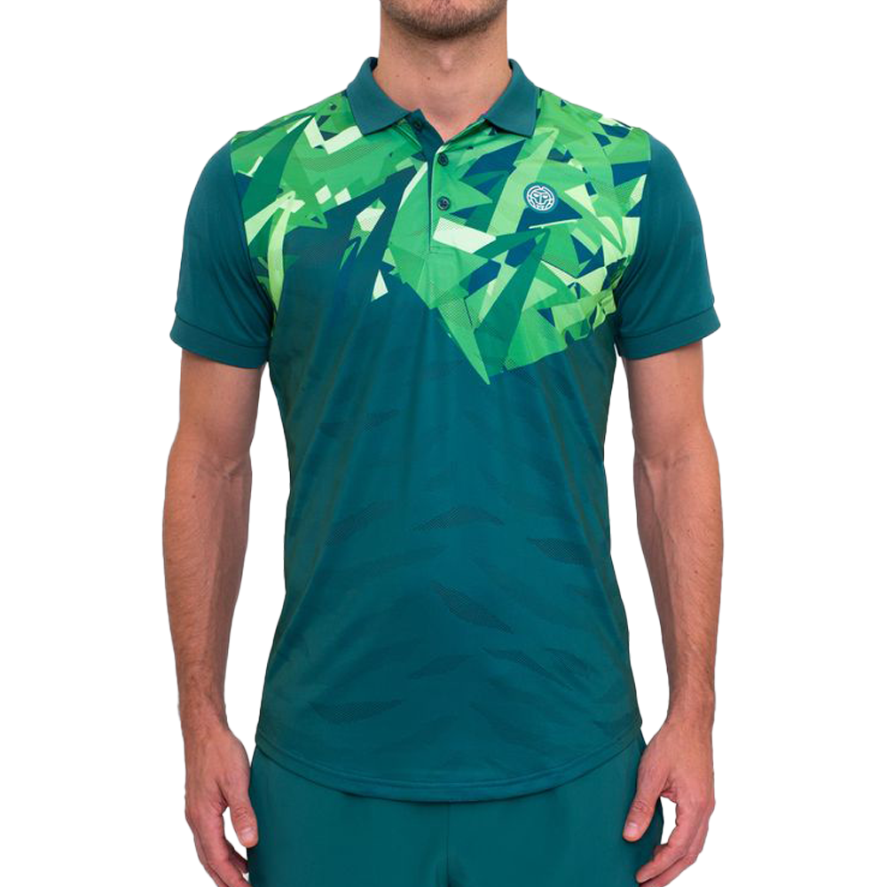 Bidi Badu Spike Polo (Men's) - Dark Green/Green