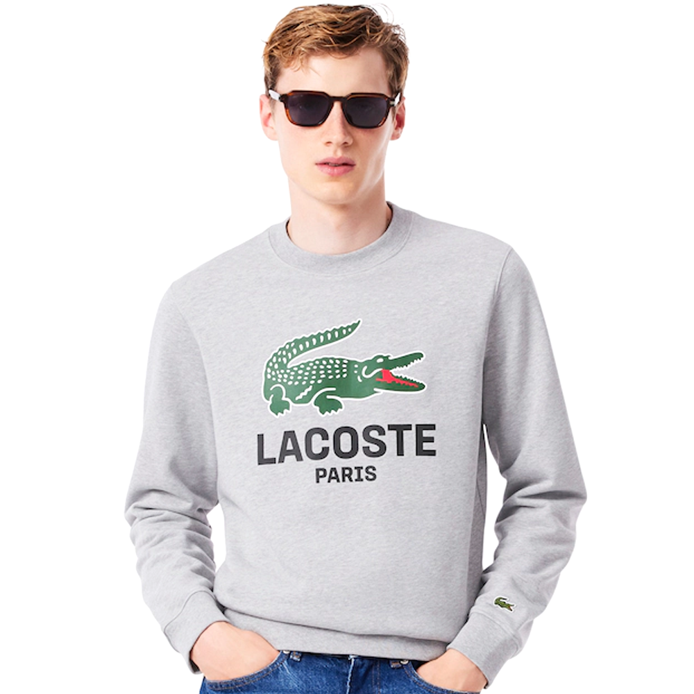 Classic Fit Printed Crew Neck Sweatshirt