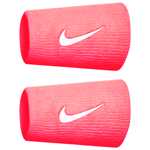 Nike Premier Doublewide Tennis Wristbands Bright Mango White