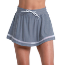 High Waist Seersucker Skirt.
