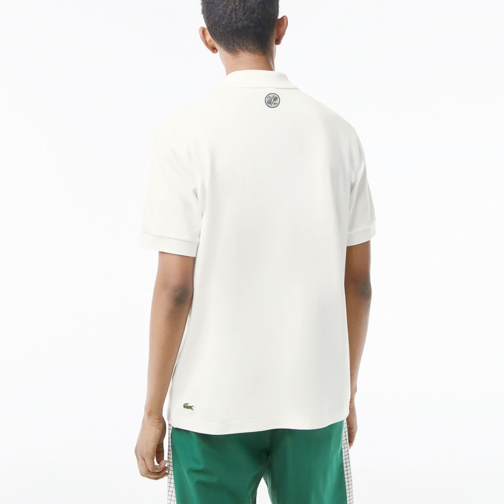 Lacoste x Roland Garros Embroidered Polo (Unisex) - White