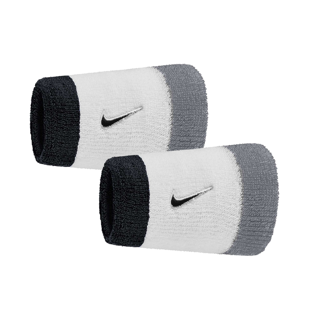 Swoosh Doublewide Wristbands.