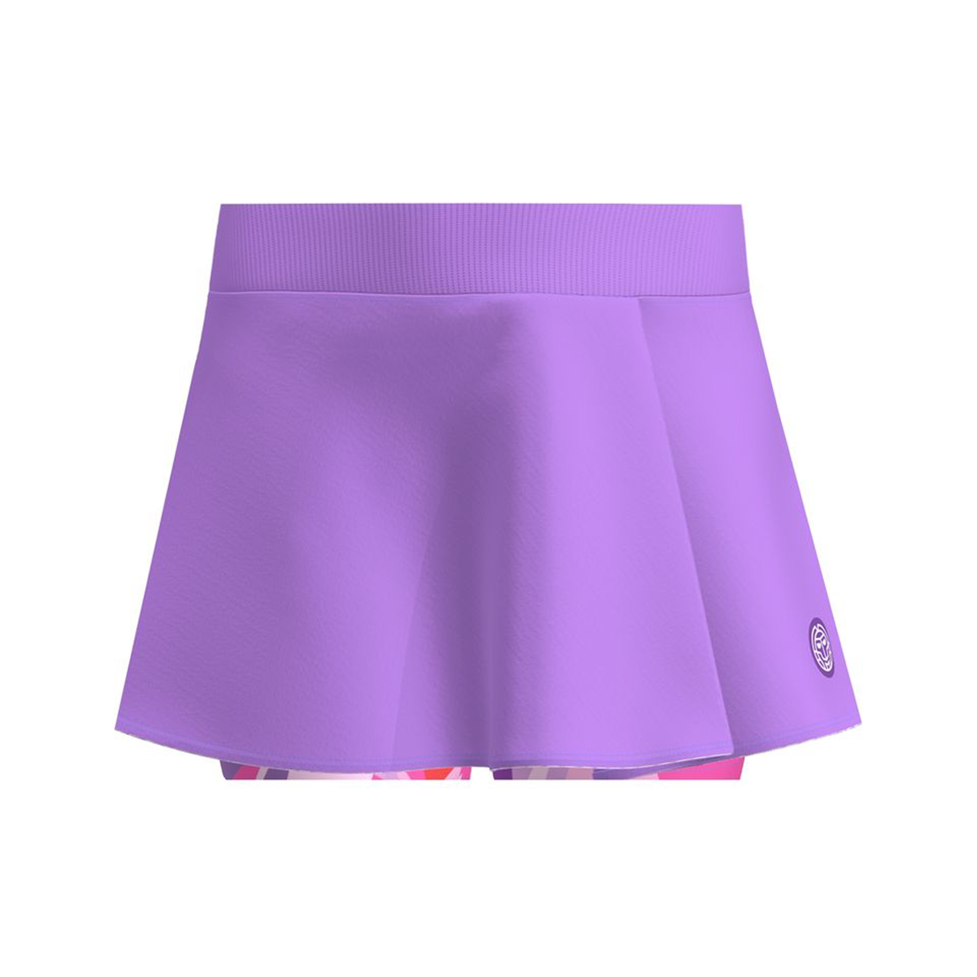 Bidi Badu Spike Printed Wavy Junior Skort (Girl's) - Lilac/Pink