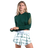 Shibori Plaid Skirt.