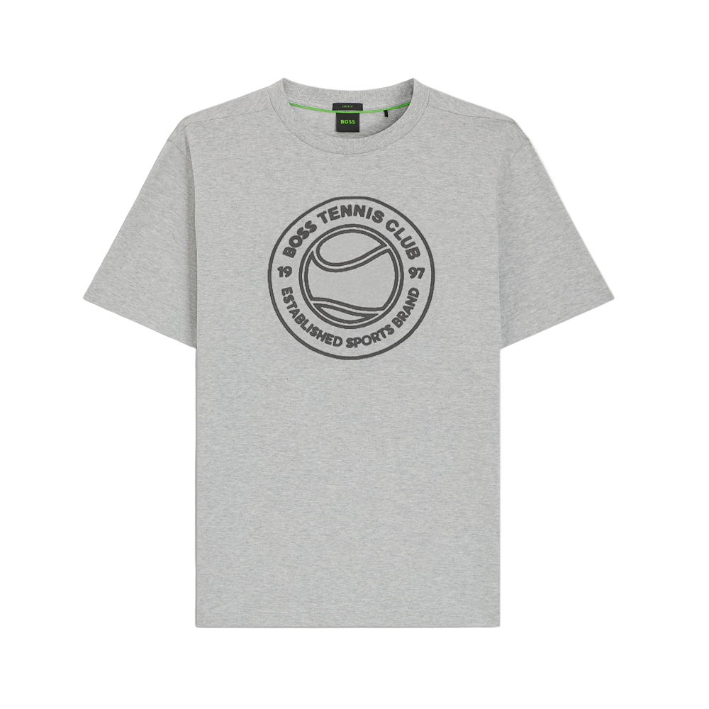 T-shirt en jersey de coton avec motif sur le thème du tennis