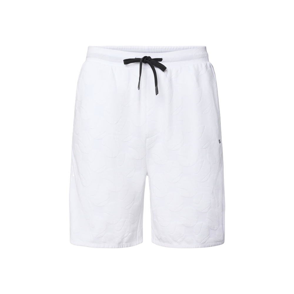 Cotton-Blend Shorts With Tennis Jacquard.