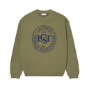 Loose Fit Printed Fleece Sweatshirt.