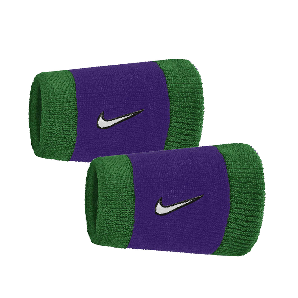 Swoosh Doublewide Wristbands.