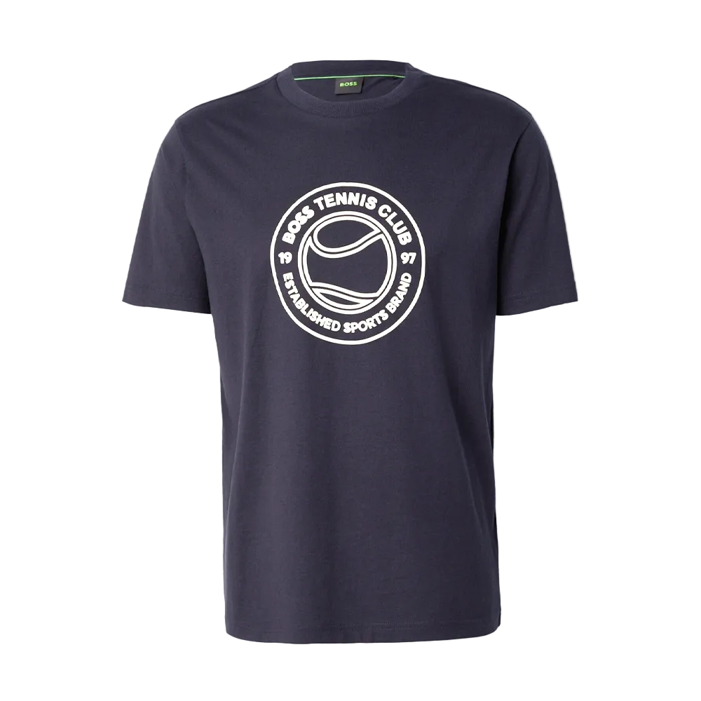 Cotton-Jersey T-shirt With Tennis-Themed Artwork.