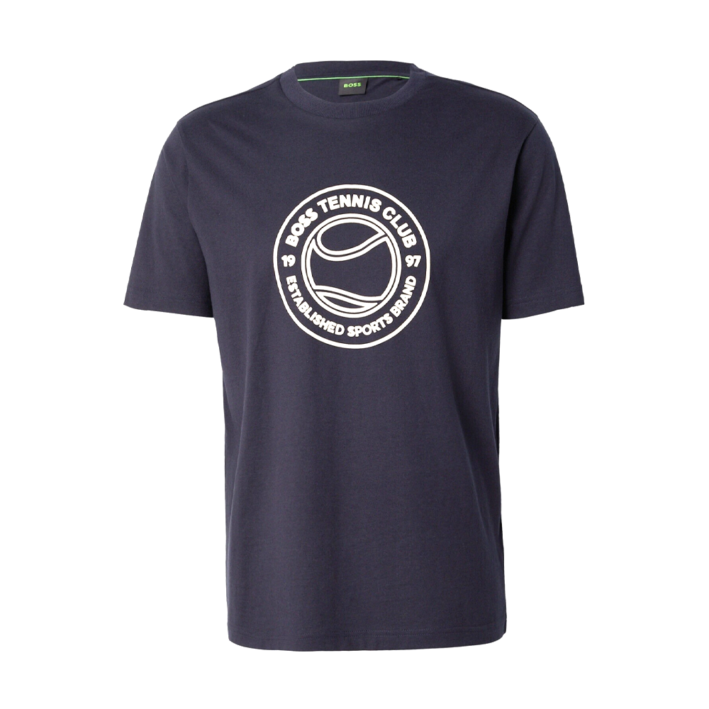 T-shirt en jersey de coton avec motif sur le thème du tennis