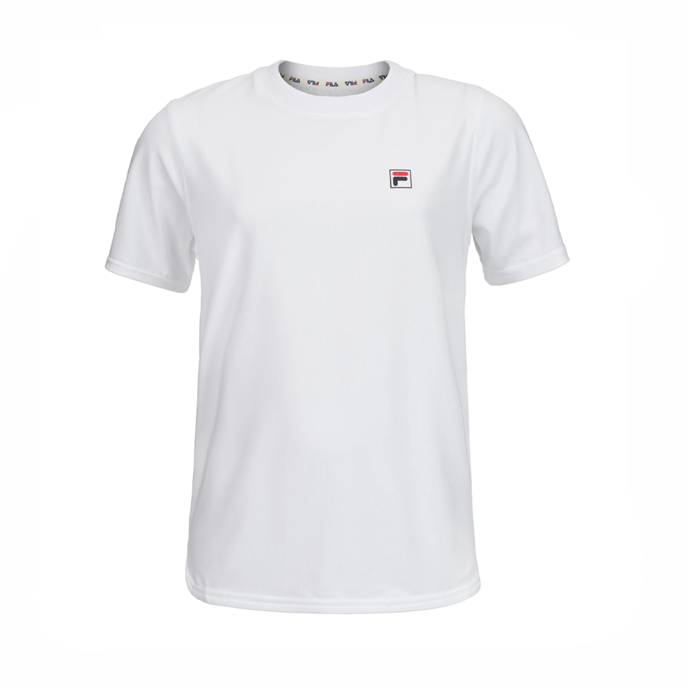 Fila Short Sleeve Performance Crew (Boy's) - White