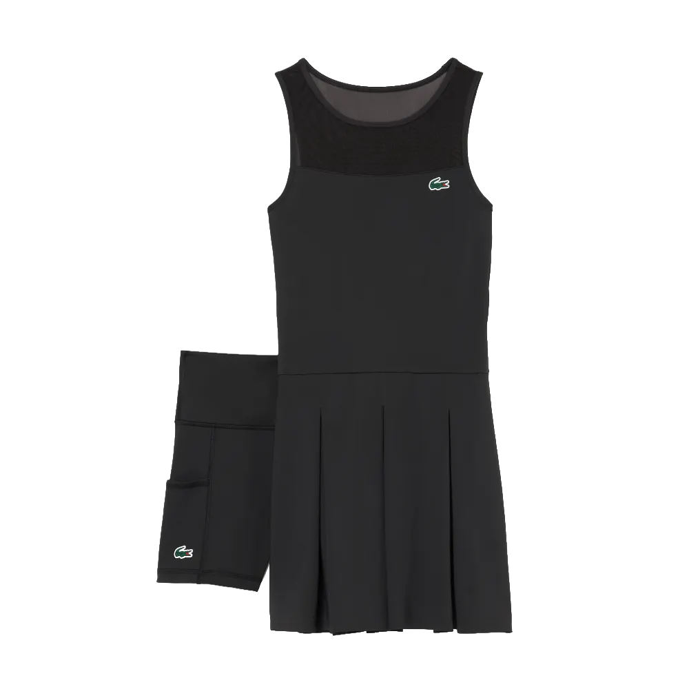 Two-Tone Stretch Tennis Pleated Dress