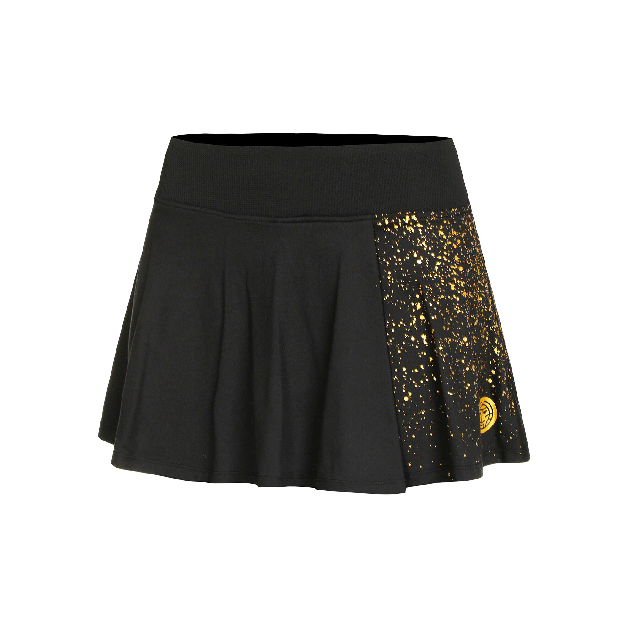 Bidi Badu Paris 2024 Printed Wavy Junior Skort (Girl's) - Black/Gold