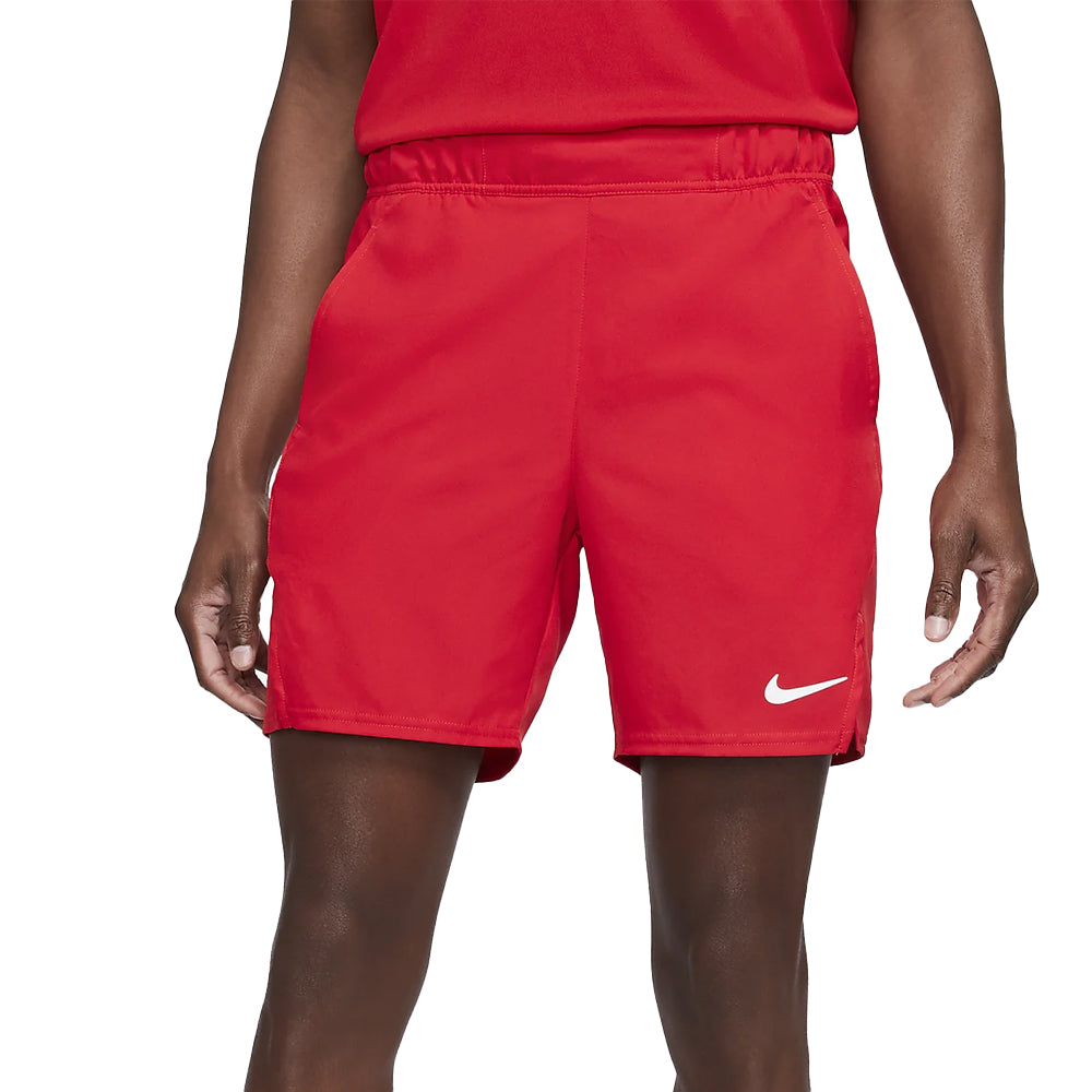 Nike Court Dri-Fit Victory Short 7" (Homme) - Rouge université/Blanc