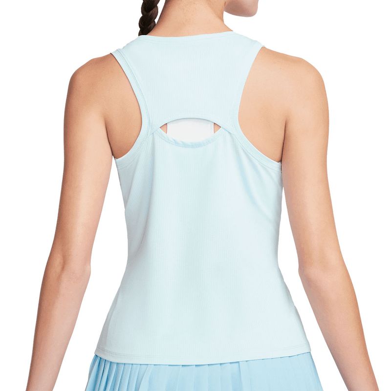 Nike Court Dri-Fit Advantage Tank (Women's) - Glacier Blue/Black