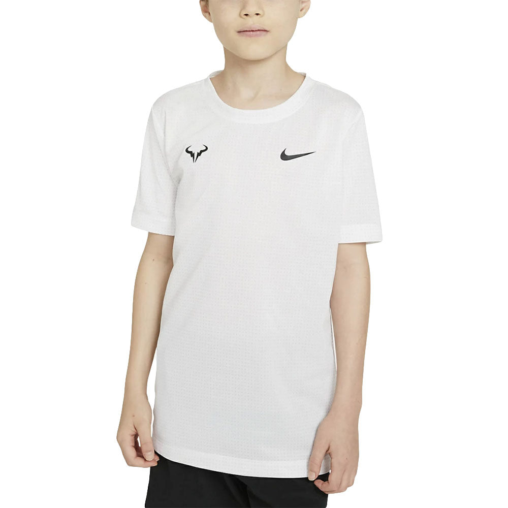 T-shirt Nike Dri-Fit Rafa (Garçon) - Blanc/Noir