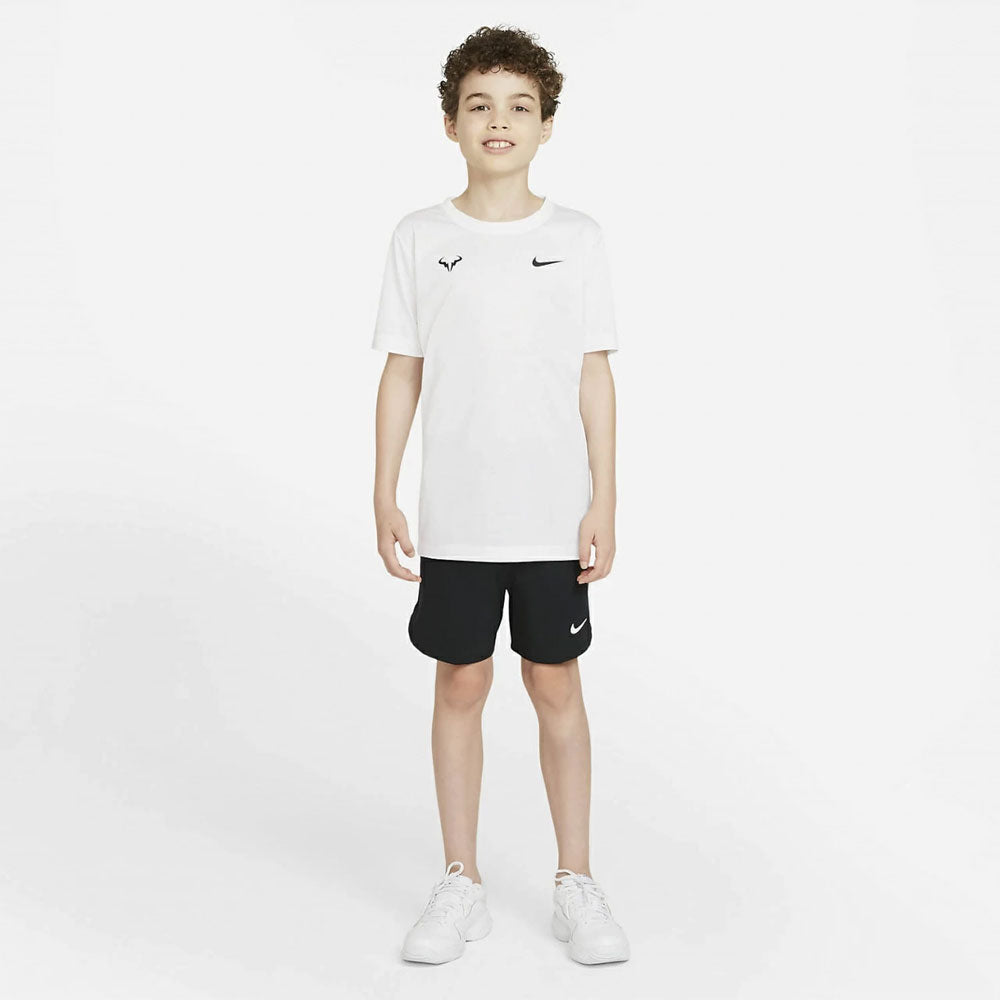 T-shirt Nike Dri-Fit Rafa (Garçon) - Blanc/Noir
