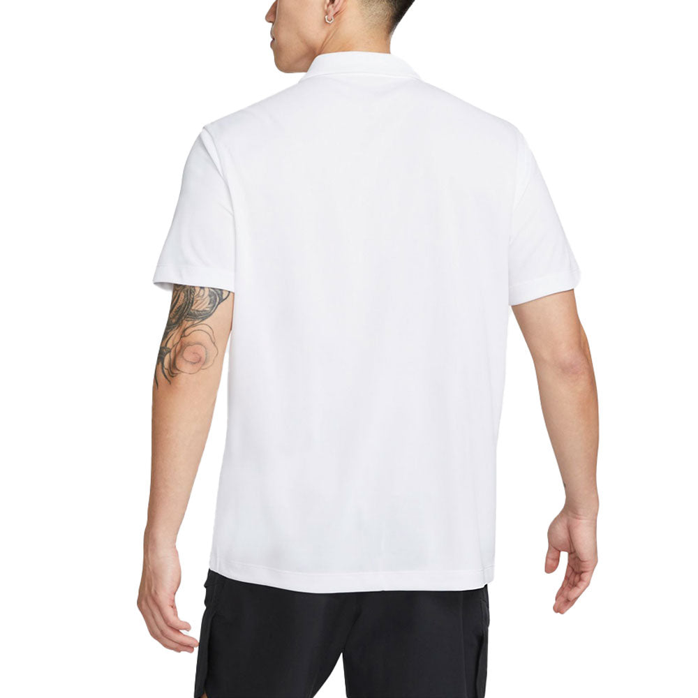Nike Court Dri-Fit Polo Solid (Homme) - Blanc