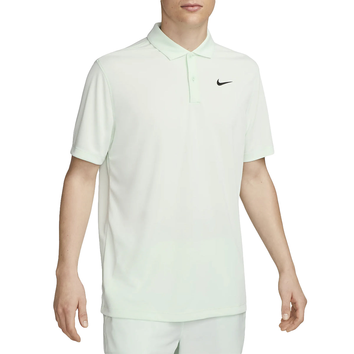 Polo Nike Court Dri-Fit Solid (Homme) - Vert pâle/Noir