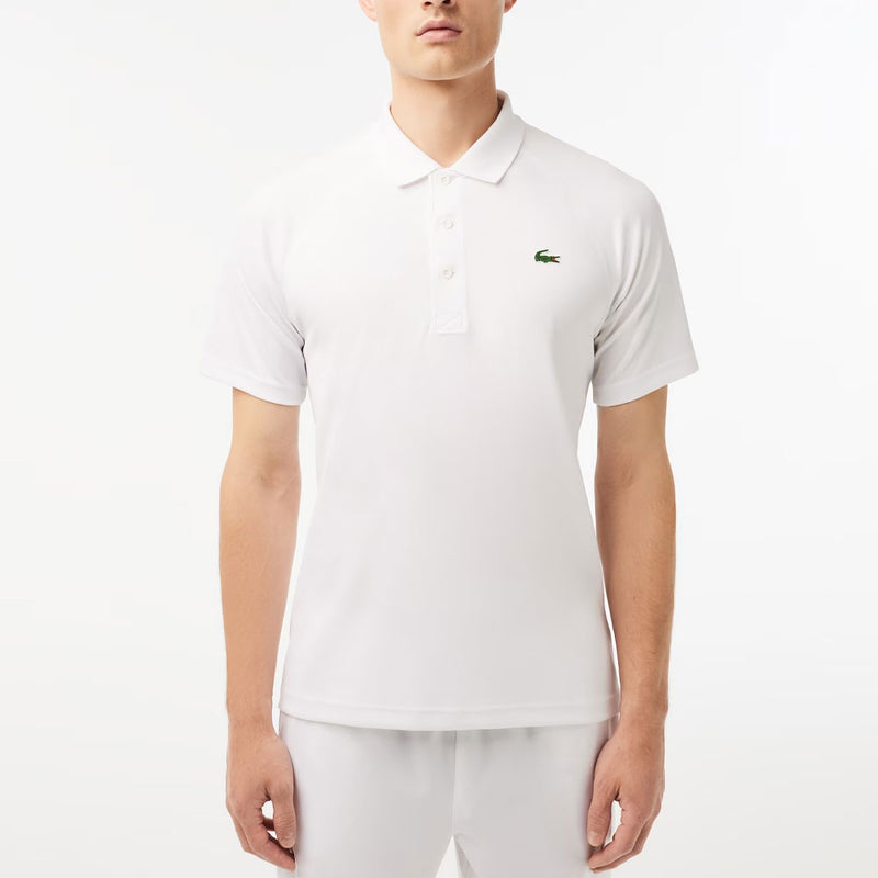Lacoste Sport Breathable Run-Resistant Interlock Polo Shirt (Men's) - White