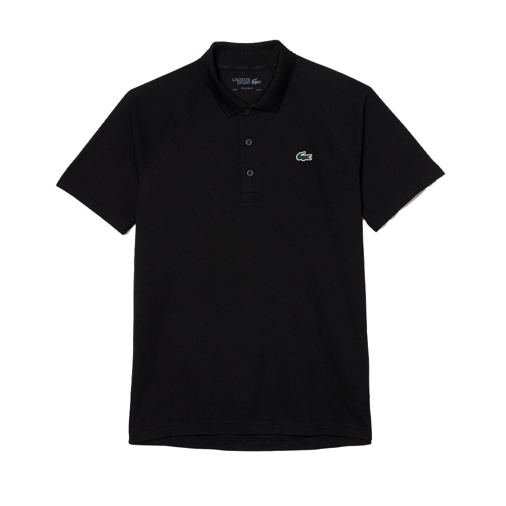Lacoste Sport Breathable Run-Resistant Interlock Polo Shirt (Men's) - Black