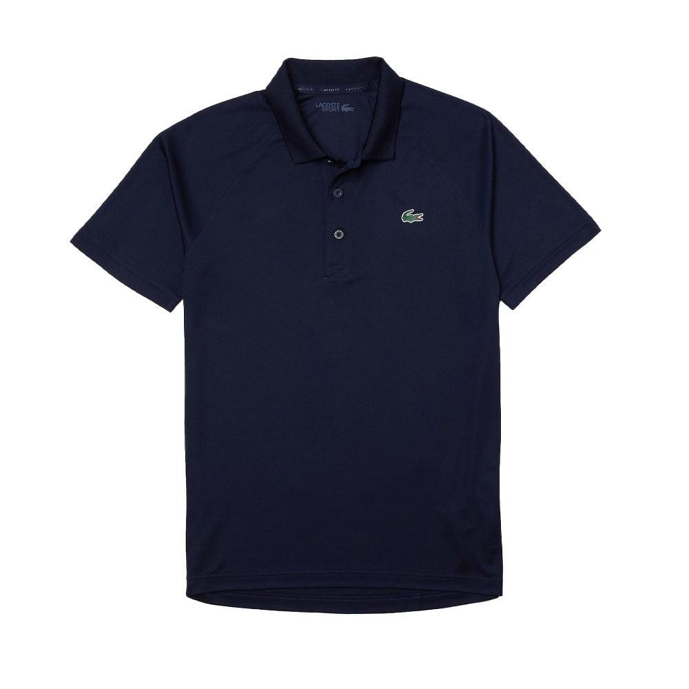 Polo Lacoste Sport respirant en interlock résistant au délaminage (Homme) - Marine.