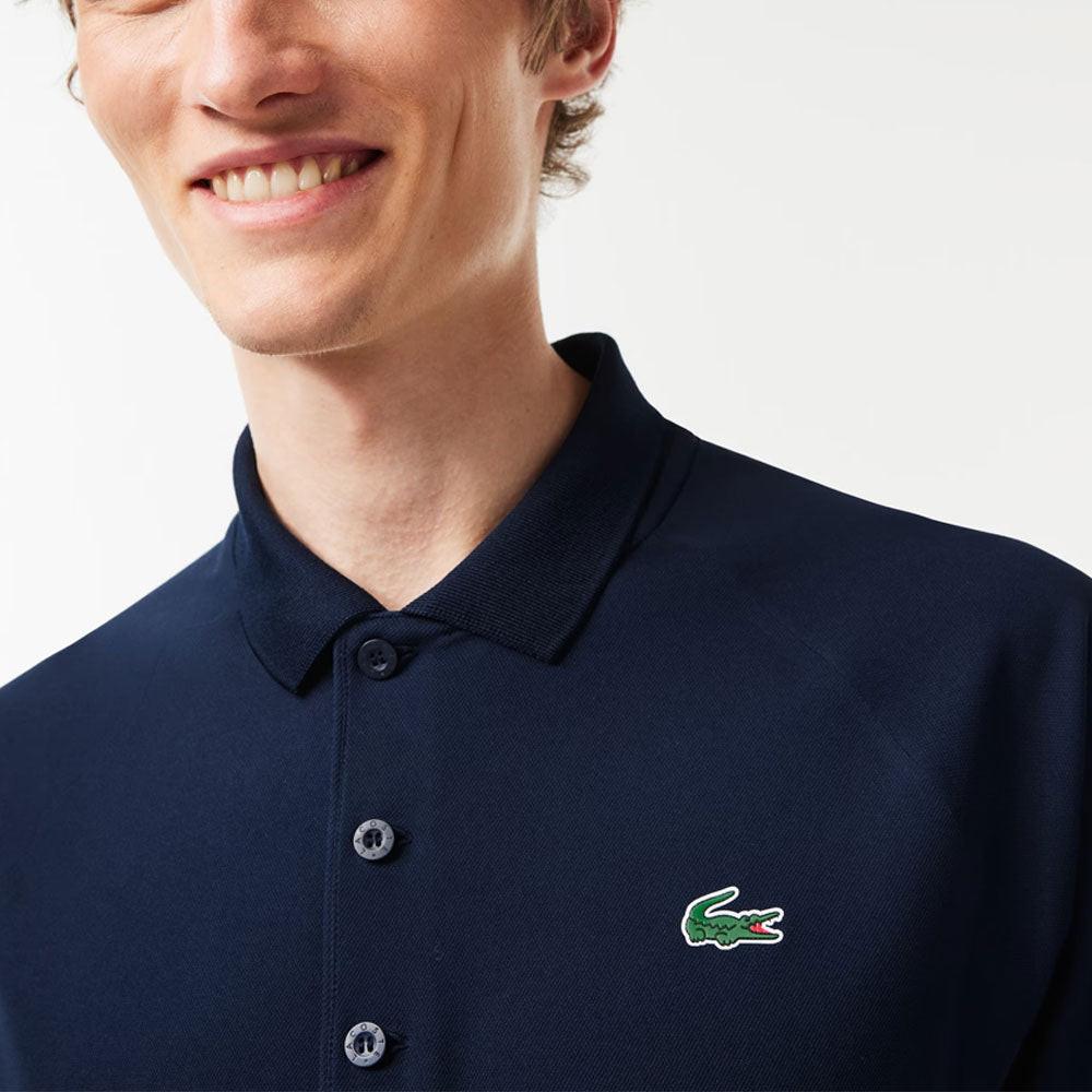 Polo Lacoste Sport respirant en interlock résistant au délaminage (Homme) - Marine.