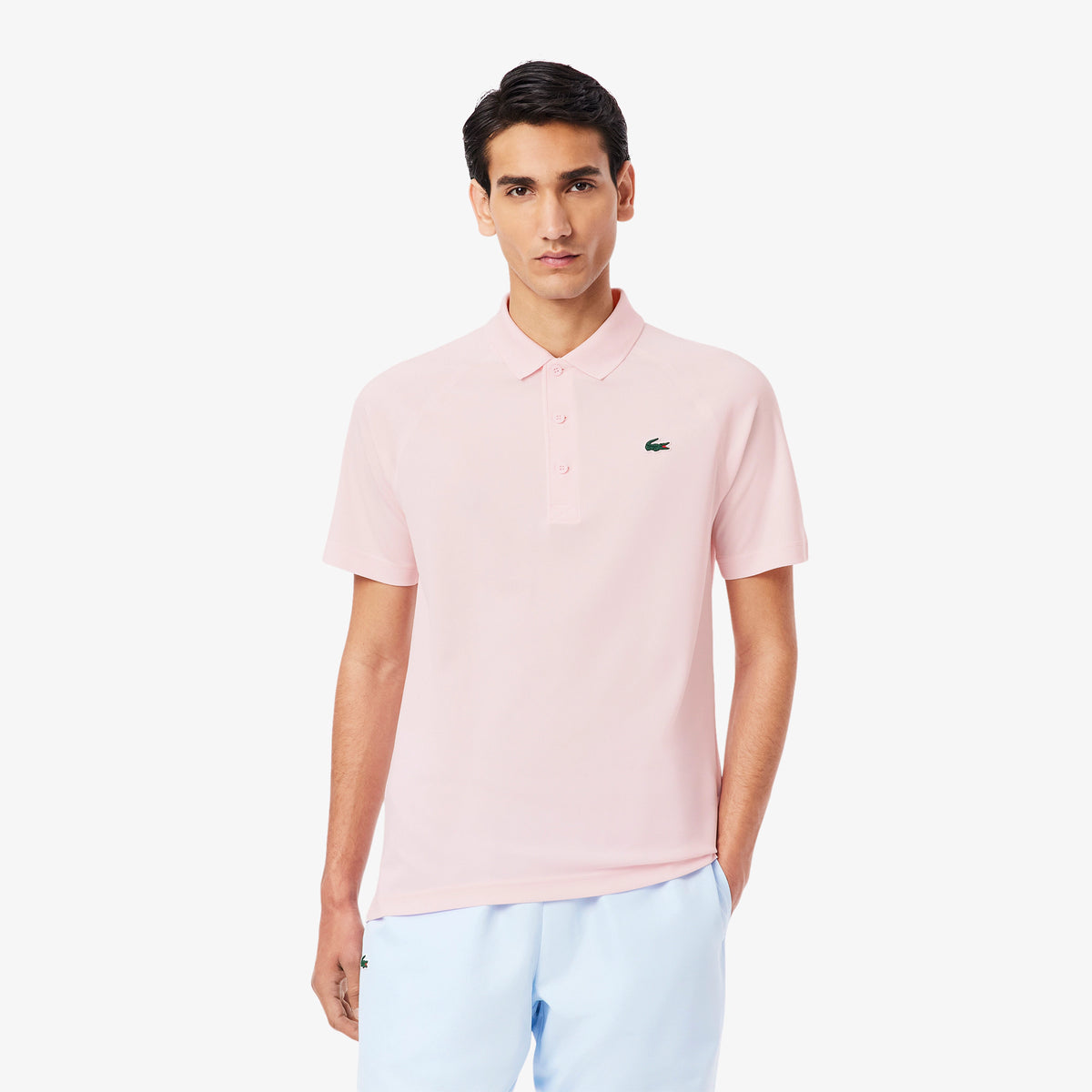 Breathable Run-Resistant Interlock Polo.