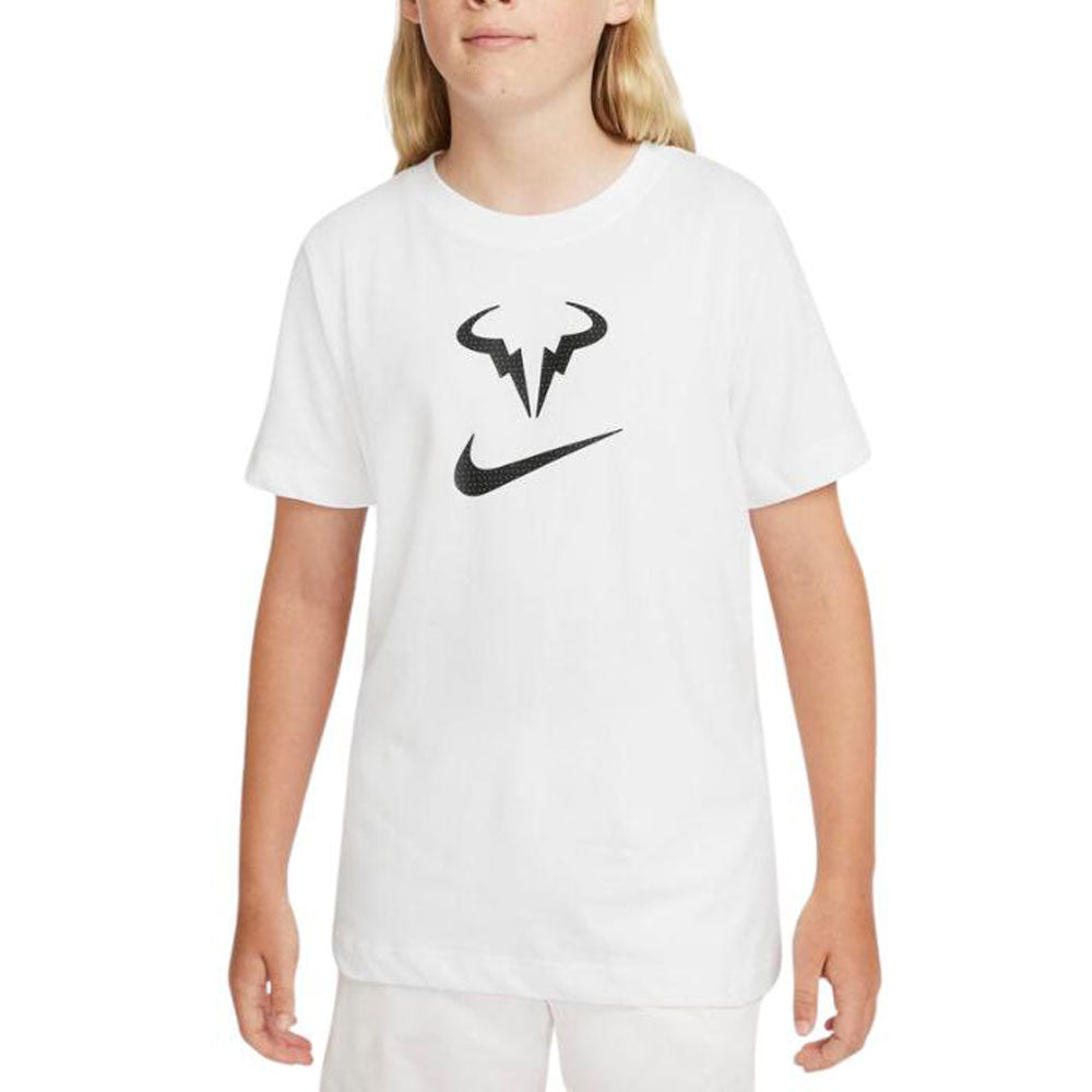 Nike Dri-Fit Rafa Tee (Boy's) - White/Black