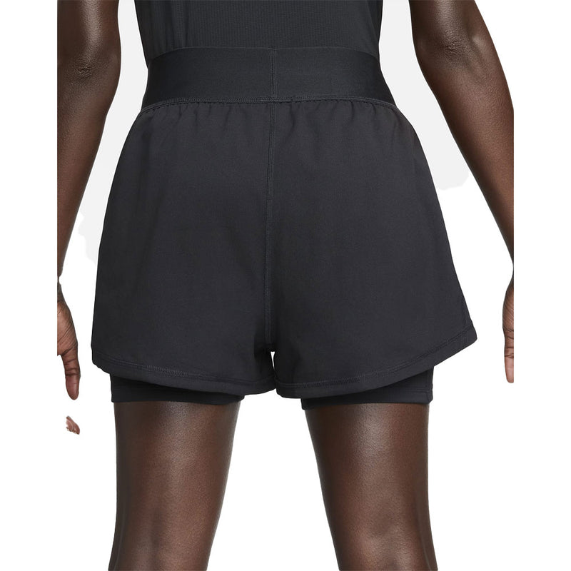 Nike Court Dri-Fit Advantage Shorts (Women's) - Black/White