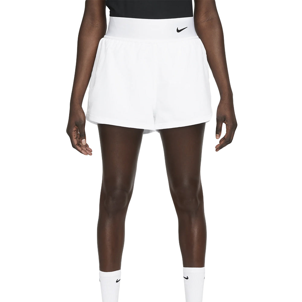Short Nike Court Dri-Fit Advantage (Femme) - Blanc/Noir