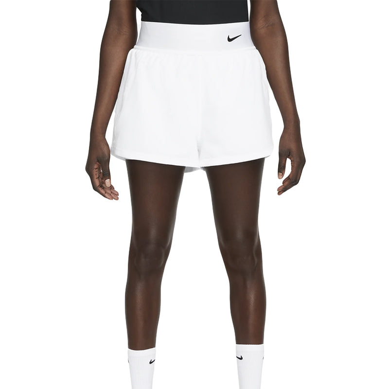Nike Court Dri-Fit Advantage Shorts (Women's) - White/Black