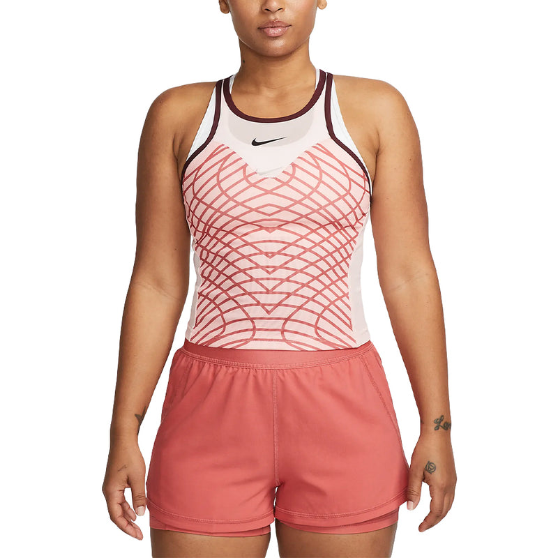 Nike Court Dri-Fit Slam Tank (Women's) - Pink Bloom/Night Maroon/Black