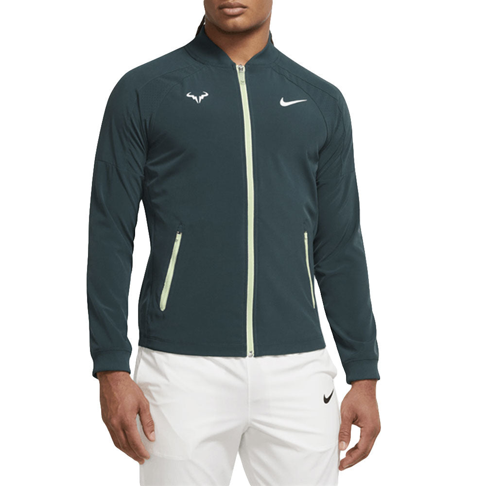 Nike Dri-Fit Rafa Jacket (Men's) - Deep Jungle/Lime Ice/White