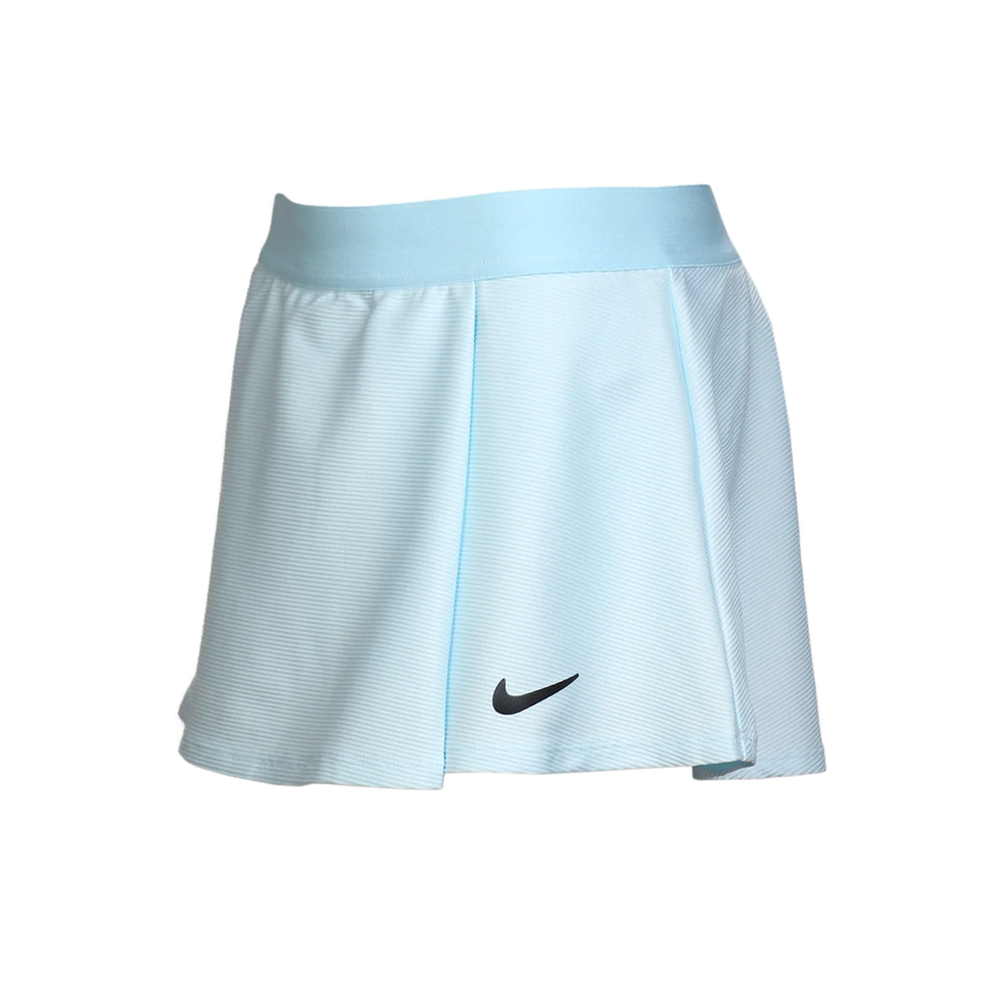 Nike Court Dri-Fit Flouncy Tennis Jupe (Fille) - Bleu Glacier/Noir