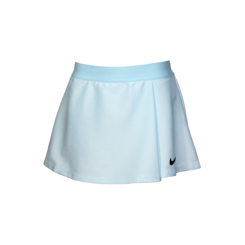 Nike Court Dri-Fit Flouncy Tennis Jupe (Fille) - Bleu Glacier/Noir