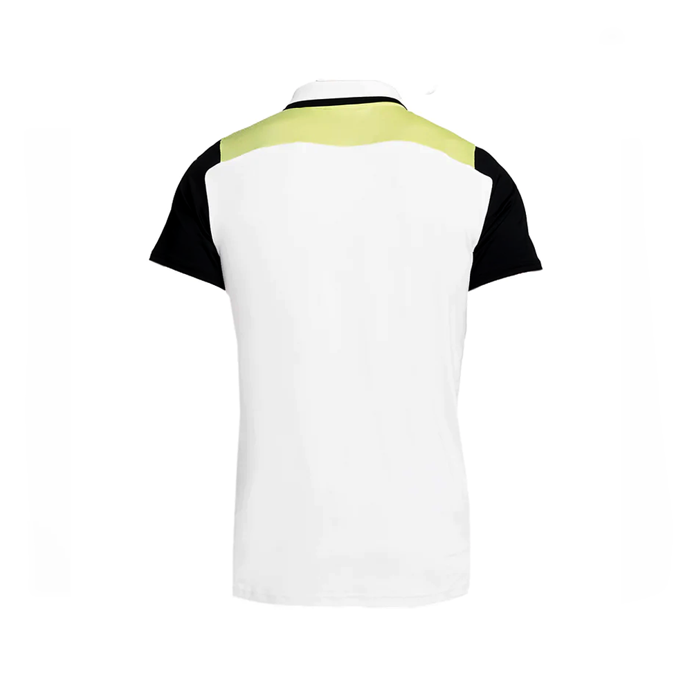 Nike Court Dri-Fit Advantage Polo (Men's) - White/Light Lemon Twist/Black/Black