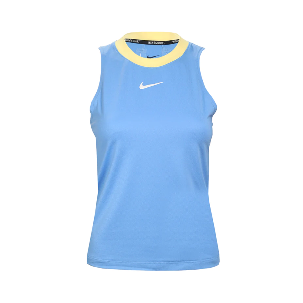 Nike Court Dri-Fit Advantage Tank (Women's) - University Blue/Light Laser Orange/White