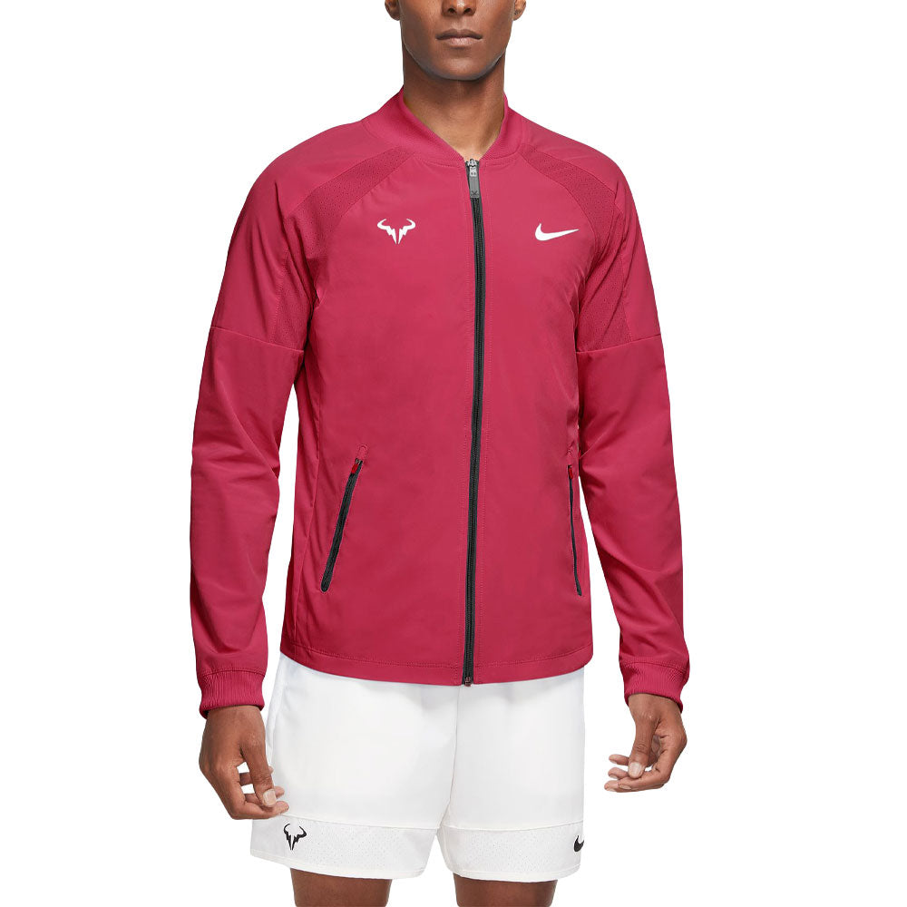 Nike Dri-Fit Rafa Jacket (Men's) - Siren Red/White