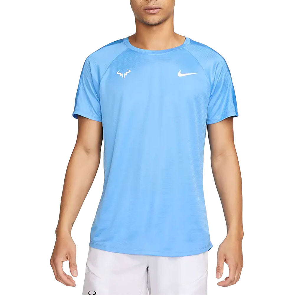 Nike Rafa Challenger Top SS (Men's) - University Blue/White
