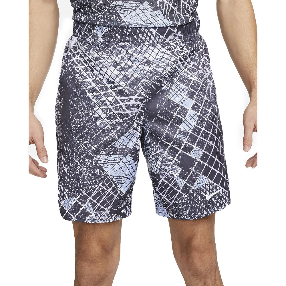 Nike Court Dri-Fit Victory Short 9" (Homme) - Grille/Blanc