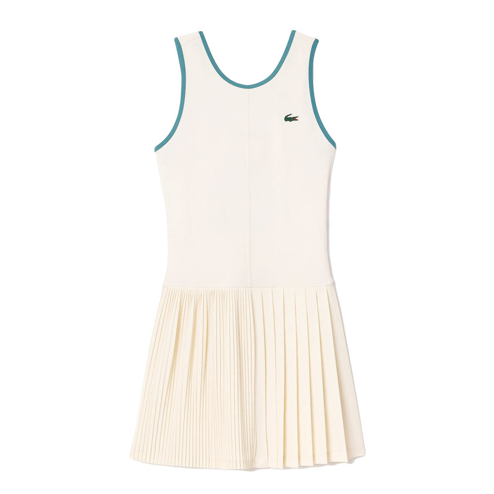 Lacoste Ultra-Dry Tennis Dress (Femme) - Blanc/Bleu