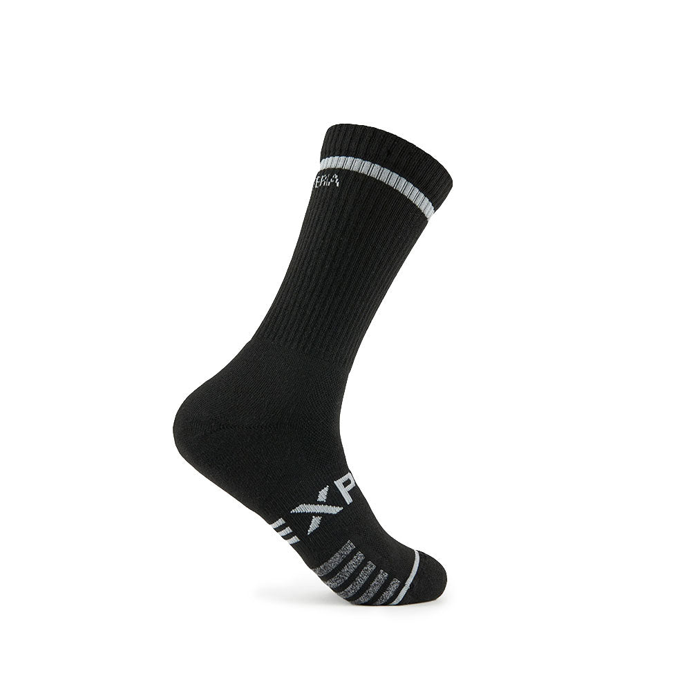 Thorlo Experia Ultra Light Padding Tennis Crew Socks - Black