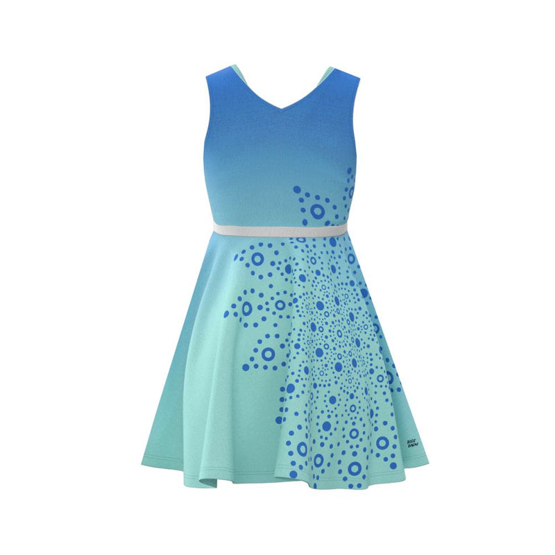 Bidi Badu Colortwist Junior Dress (Girl's) - Aqua/Blue