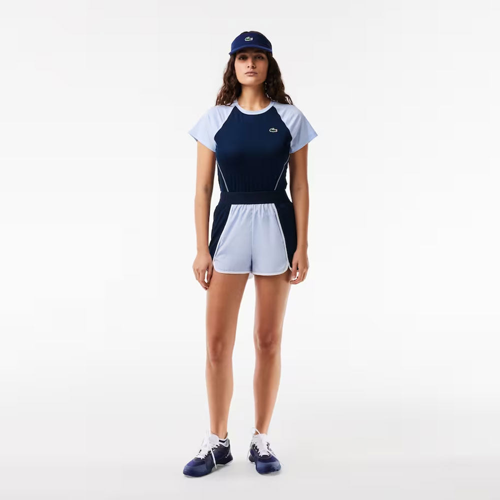 Lacoste Ultra-Dry Stretch Shorts (Women's) - Phoenix Blue/Navy Blue