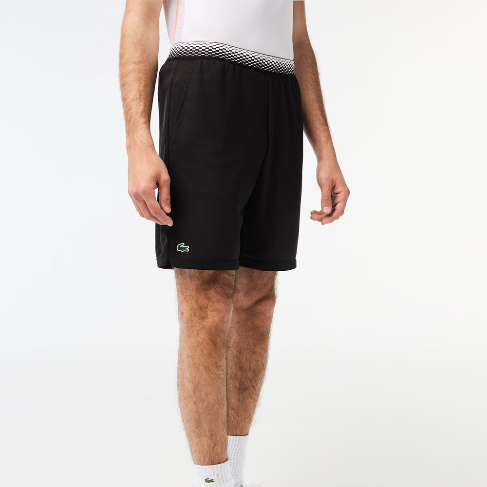 Lacoste Tennis x Daniil Medvedev Mesh Shorts (Men's) - Black