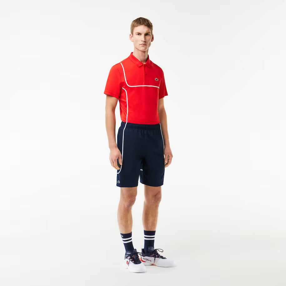 Lacoste Linerless Tennis Shorts (Men's) - Navy/White