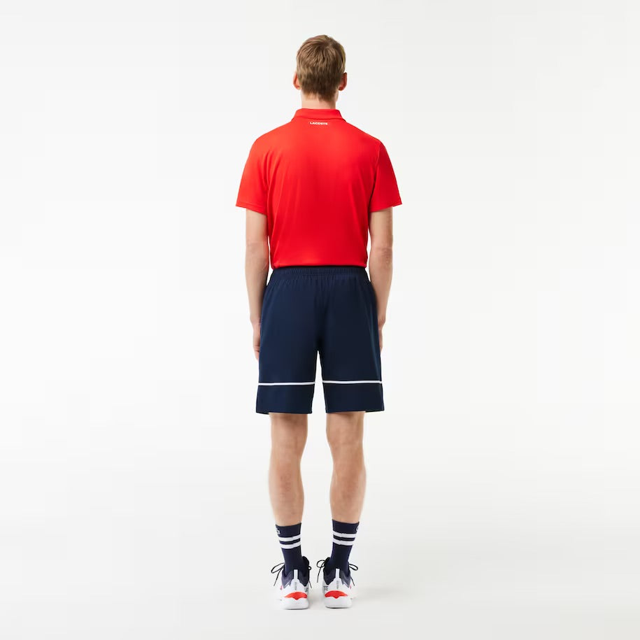 Lacoste Linerless Tennis Shorts (Men's) - Navy/White