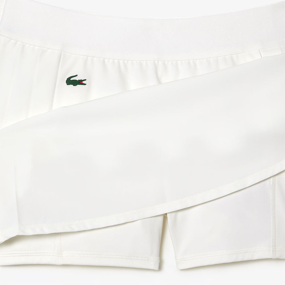Lacoste Sport Built-In Short Golf Skirt (Women's) - White